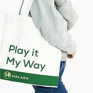 Halara | Bundle of Canvas Tote & Pickleball Headband in Green OS One Size